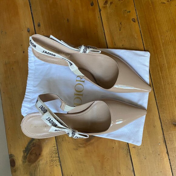 Dior J'Adior Slingback Pump - Nude Patent Calfskin - Picture 5 of 9